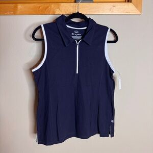 NWT T by Talbots Women's Navy Sleeveless Top